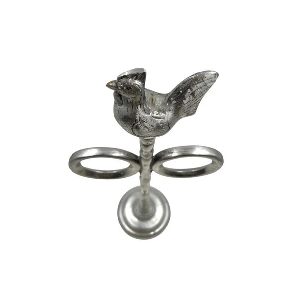 Vintage Aluminum Rooster Holder Stand - Picture 5 of 8
